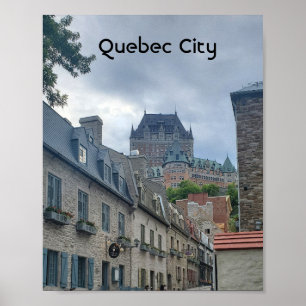 Historisch district in Quebec Poster