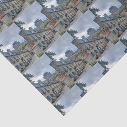 Historisch district in Quebec Tissuepapier (Detail)