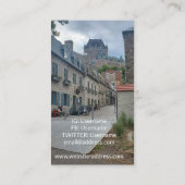 Historisch district in Quebec Visitekaartje (Achterkant)