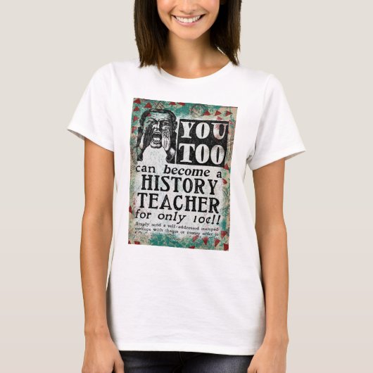 Historisch docent grafisch T-shirt - Funny Retro (Voorkant)