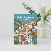 Historisch dorp, Deir el Qamar Libanon Briefkaart (Staand voorkant)