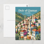 Historisch dorp, Deir el Qamar Libanon Briefkaart (Voorkant / Achterkant)