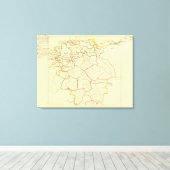 Historisch Duitsland en Oostenrijk Canvas Afdruk (Insitu (Houten vloer))