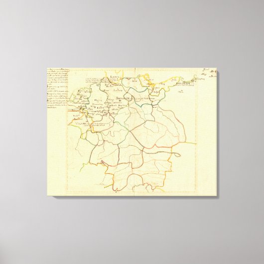 Historisch Duitsland en Oostenrijk Canvas Afdruk (Voorkant)