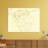 Historisch Duitsland en Oostenrijk Canvas Afdruk (Insitu (Woonkamer))