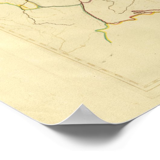 Historisch Duitsland en Oostenrijk Poster (Hoek)