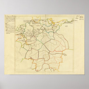 Historisch Duitsland en Oostenrijk Poster