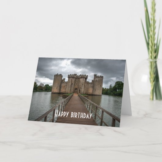 Historisch Engels Castles Bodiam Castle Sussex Kaart (Voorkant)