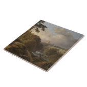 Historisch Engels landschap in Derbyshire County Tegeltje (Zijkant)