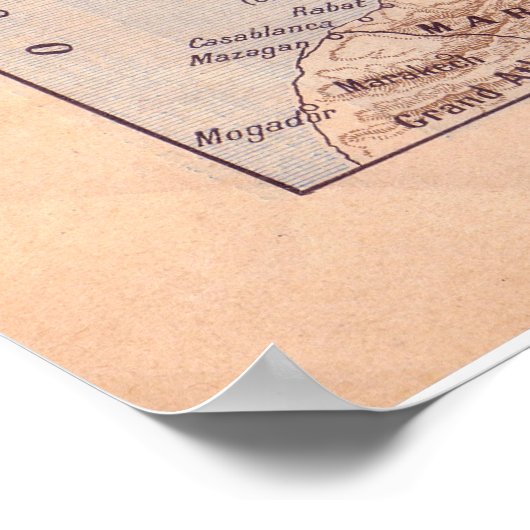 historisch Europa van 1920 Poster (Hoek)