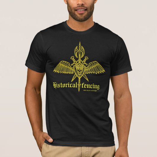 Historisch fencing cool t-shirt design (Voorkant)
