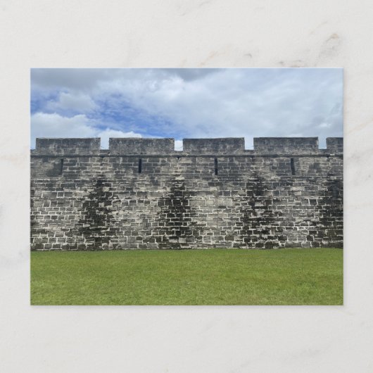 Historisch fort kustlandschap briefkaart (Voorkant)