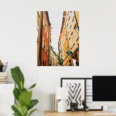 Historisch Gamla Stan, oude stad van Stockholm Poster (Thuiskantoor)