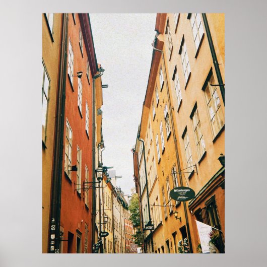 Historisch Gamla Stan, oude stad van Stockholm Poster (Voorkant)