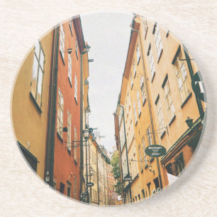 Historisch Gamla Stan, oude stad van Stockholm Zandsteen Onderzetter