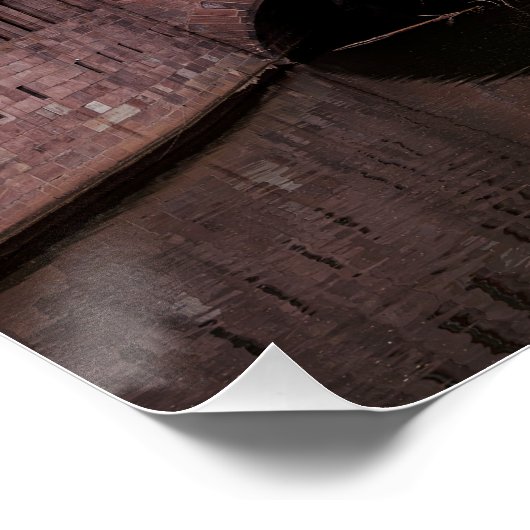 Historisch gebouw bij zonsondergang in Neurenberg, Perfect Poster (Hoek)