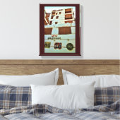 Historisch gebouw canvas afdruk (Insitu (Slaapkamer))