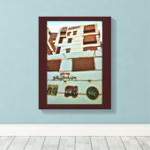 Historisch gebouw canvas afdruk (Insitu (Houten vloer))