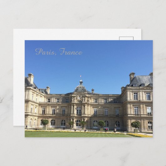 Historisch gebouw in Parijs Frankrijk Briefkaart (Voorkant / Achterkant)
