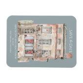 Historisch gebouw New Orleans aquarel Magneet (Horizontaal)