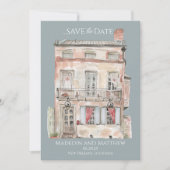 Historisch gebouw New Orleans waterverf Kaart (Voorkant)