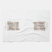 Historisch gebouw New Orleans Waterverf Theedoek (Horizontaal)