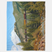 Historisch Georgetown Colorado Stoomtrein Fleece Deken (Voorkant)