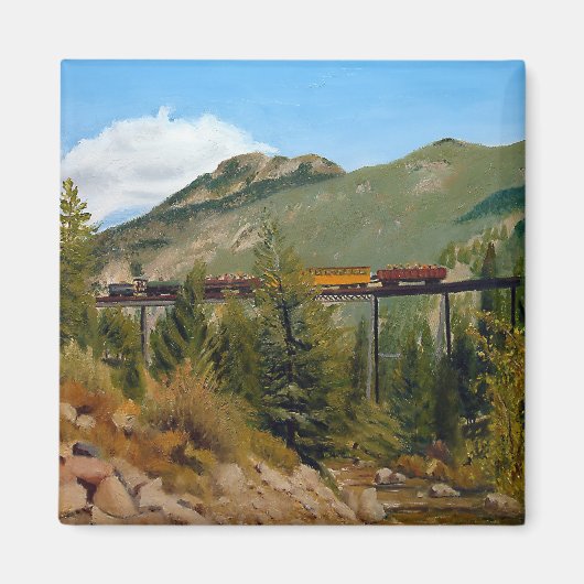 Historisch Georgetown Colorado Stoomtrein Magneet (Voorkant)