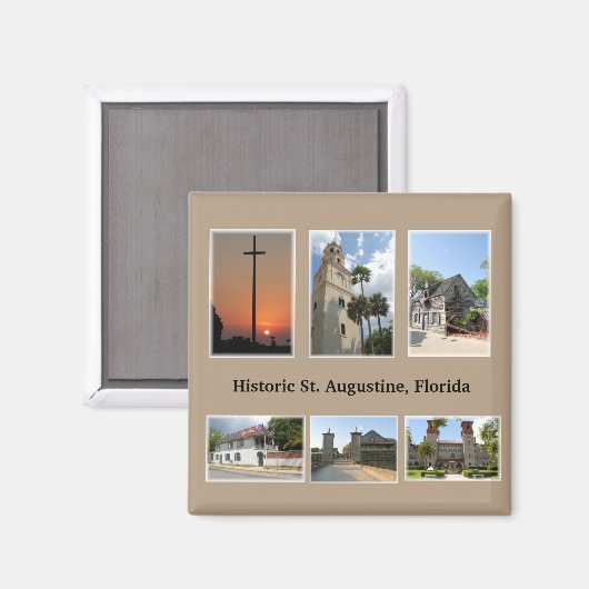 historisch gestel in de stad magneet (Voorkant / Achterkant)