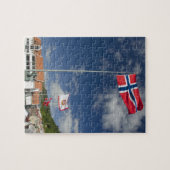 Historisch havengebied in het centrum van Bergen m Legpuzzel (Horizontaal)