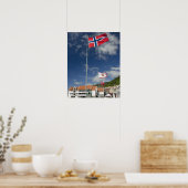 Historisch havengebied in het centrum van Bergen m Poster (Keuken)