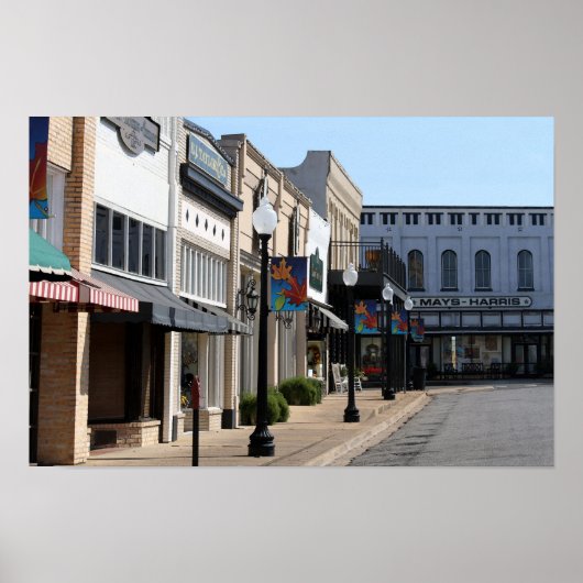 Historisch Henderson, Texas Poster (Voorkant)