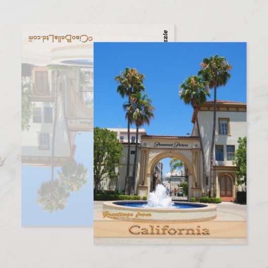 Historisch Hollywood Californië Briefkaart (Voorkant / Achterkant)