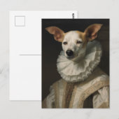 Historisch hondenportret briefkaart (Voorkant / Achterkant)