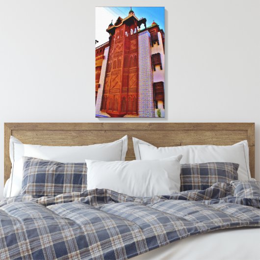 Historisch huis canvas afdruk (Insitu (Slaapkamer))