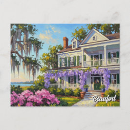Historisch huis in Beaufort North Carolina Briefkaart