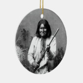Historisch Iconisch Indiaas Geronimo Keramisch Ornament (Rechts)