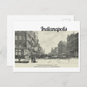 Historisch Indianapolis Sketch Briefkaart (Voorkant / Achterkant)