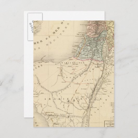 Historisch Jeruzalem, Palestina Briefkaart (Voorkant / Achterkant)