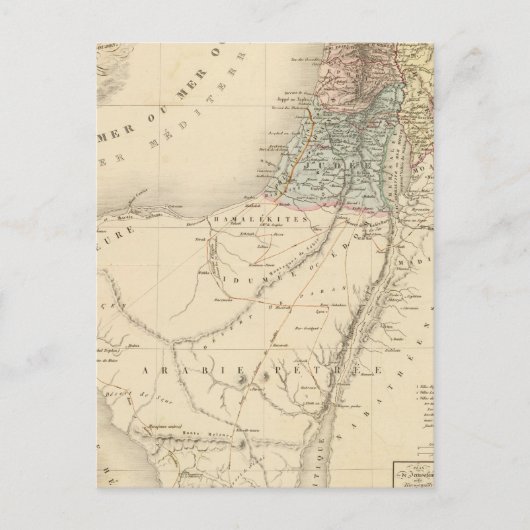 Historisch Jeruzalem, Palestina Briefkaart (Voorkant)