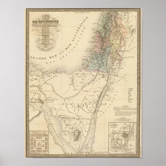 Historisch Jeruzalem, Palestina Poster (Voorkant)