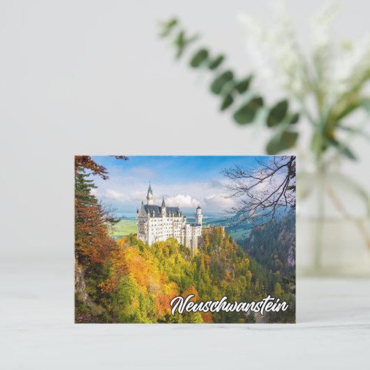 Historisch kasteel Neuschwanstein, Duitsland Briefkaart (Staand voorkant)
