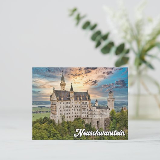 Historisch kasteel Neuschwanstein, Duitsland Briefkaart (Staand voorkant)