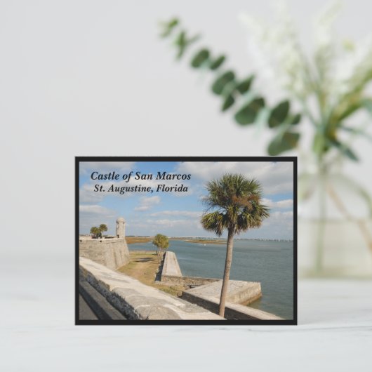 Historisch kasteel van San Marcos Feestdagenkaart (Staand voorkant)