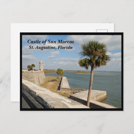 Historisch kasteel van San Marcos Feestdagenkaart (Voorkant / Achterkant)