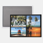 historisch key west florida usa magneet (Voorkant / Achterkant)