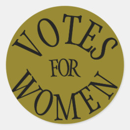 Historisch kiesstelsel Ontwerp Vrouwen Stemmen Ronde Sticker