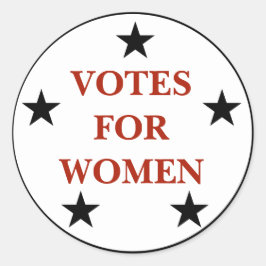 Historisch kiesstelsel Stemmen voor Vrouwen Ronde Sticker