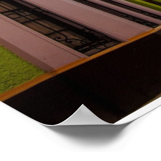 Historisch kleurrijke gebouwen poster (Hoek)