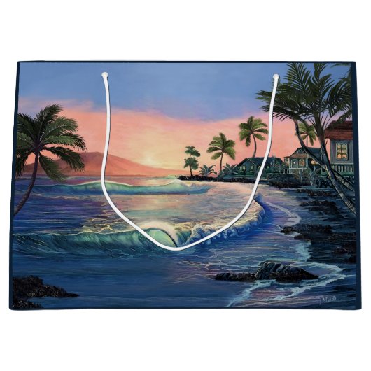 Historisch Lahaina Town Gift Bag Groot Cadeauzakje (Voorkant)
